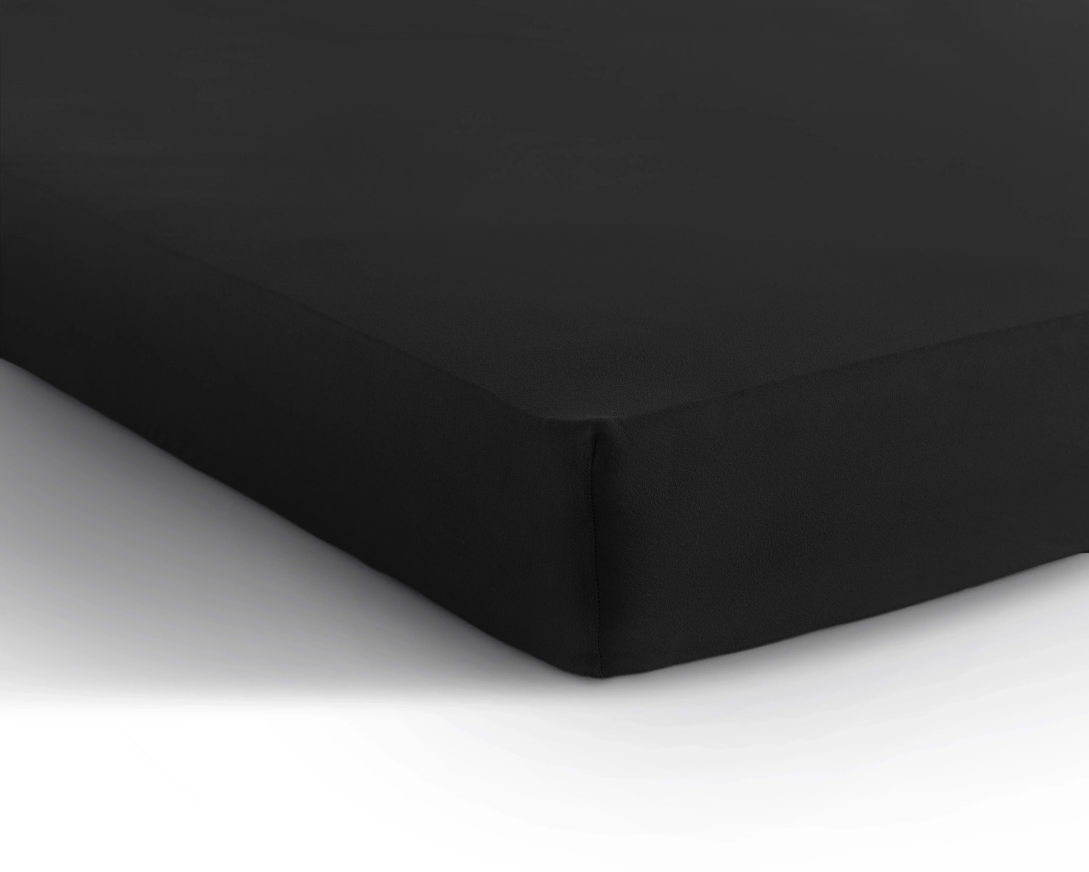 Spannbetttuch Single Jersey Schwarz - Image 4