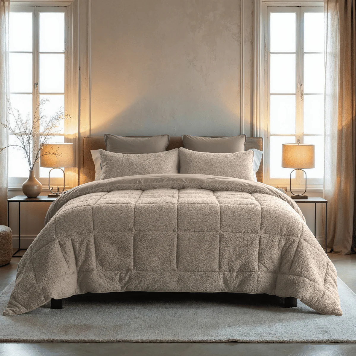 Zelesta Teddybed - Taupe - Image 3