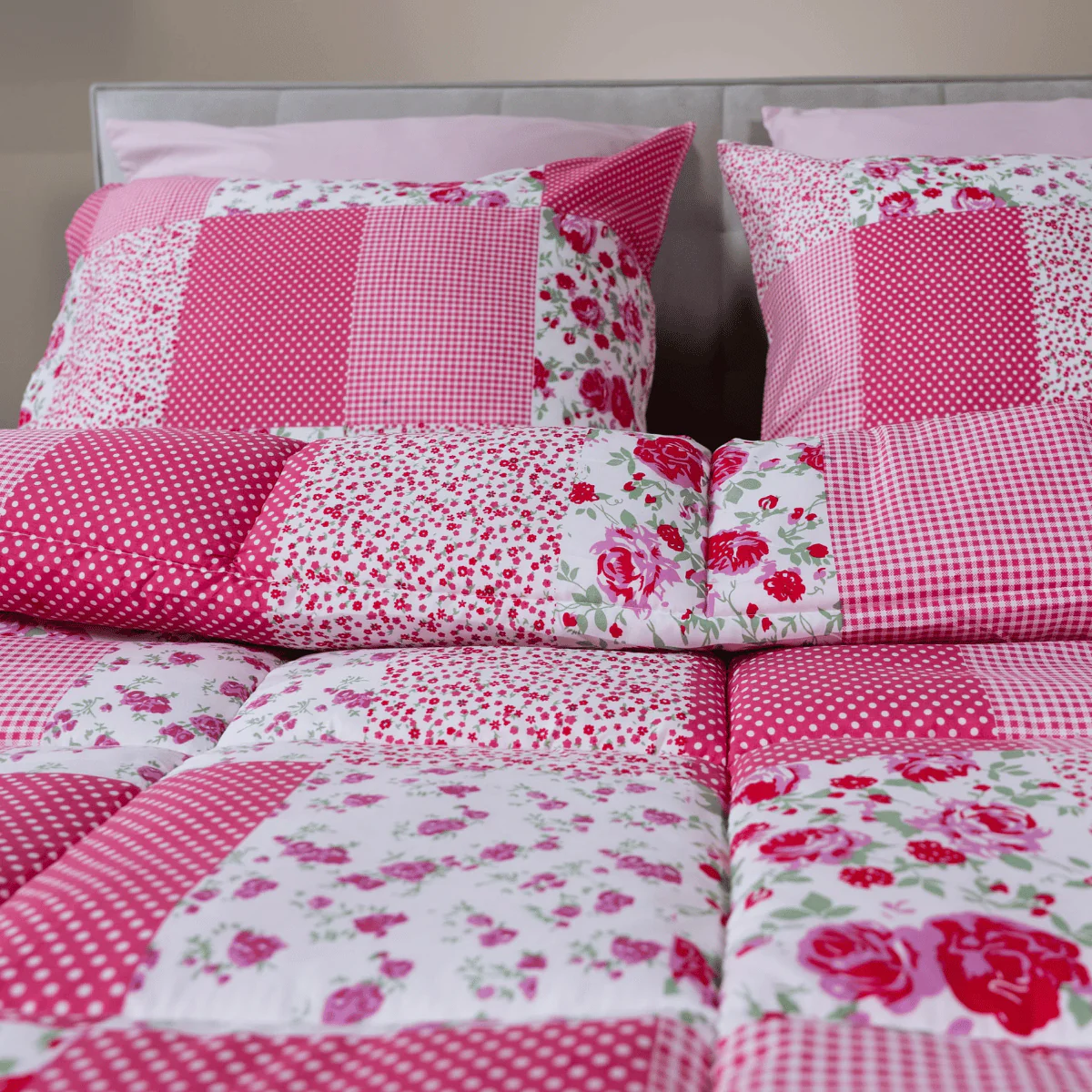 Zelesta Comfort Design Sommerdecke - Patchwork pink - Image 12